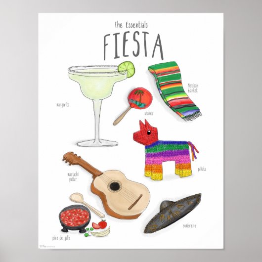 Hoofdzaak: een Fiesta-Poster Poster (Voorkant)