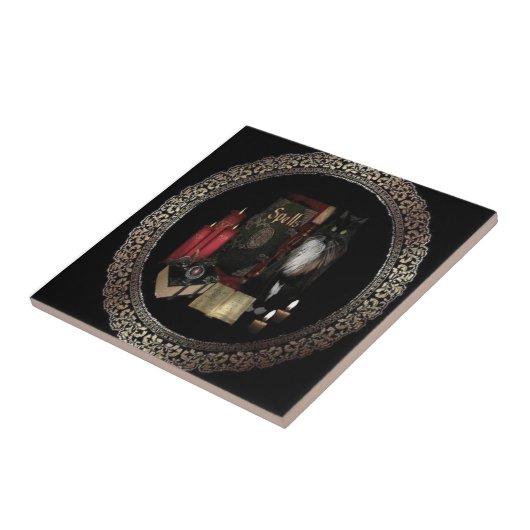 Hoofdzaak van de Wiccan Trade Tile Tegeltje (Zijkant)