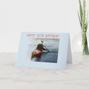 HOOG "50th" BIRTHDAY EN GENIET UW DAG Kaart