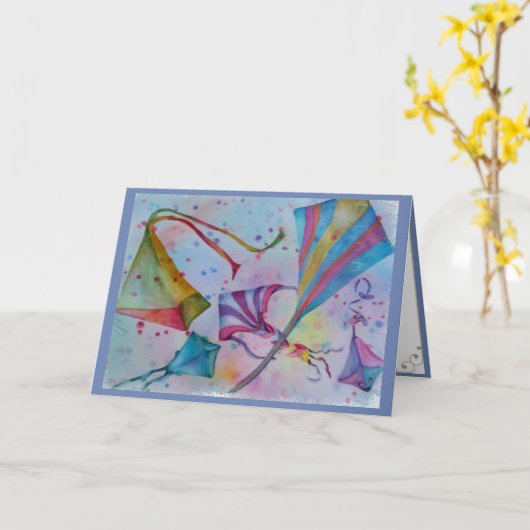 HOOG ALS EEN VLIEGER! KAART (Gele Bloem)