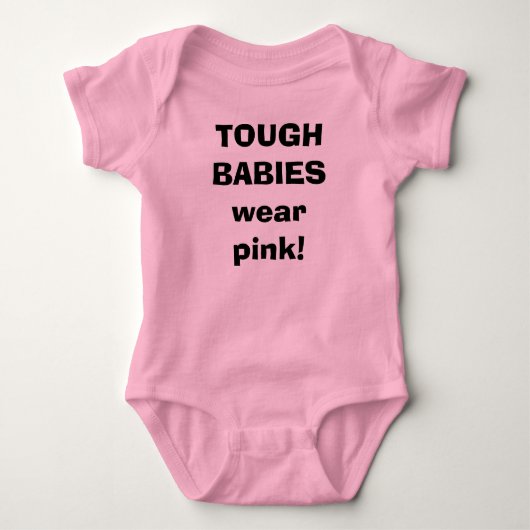 HOOG BABIESdraag roze! Romper (Voorkant)