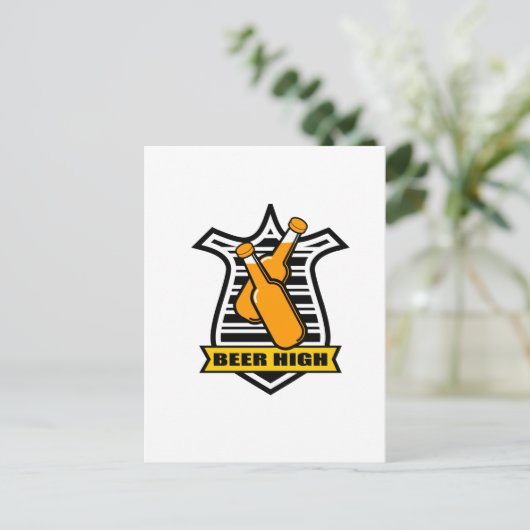 hoog bier briefkaart (Staand voorkant)