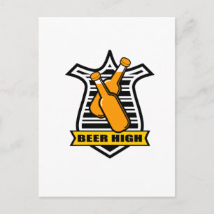 hoog bier briefkaart