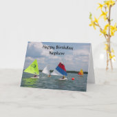 **HOOG BIRTHDAAGSE NEPHEW** EN FAV SAILOR KAART (Gele Bloem)