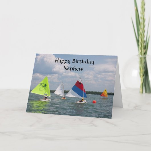 **HOOG BIRTHDAAGSE NEPHEW** EN FAV SAILOR KAART (Voorkant)