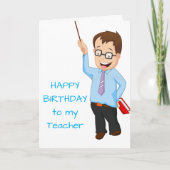 **HOOG BIRTHDAY** & *DANK U* TEACHER KAART (Voorkant)