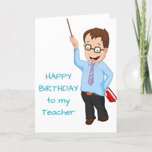 **HOOG BIRTHDAY** & *DANK U* TEACHER KAART