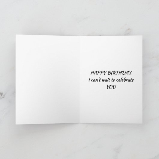 ***HOOG BIRTHDAY** LOVE KAART (Binnen)