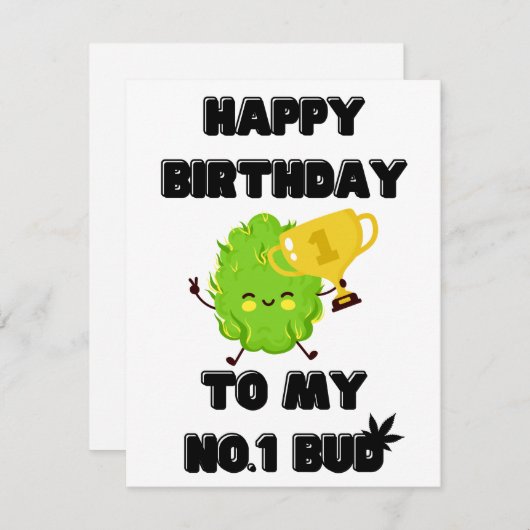 HOOG BIRTHDAY NO.1 BUD! (Voorkant / Achterkant)