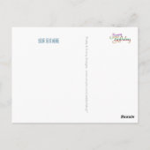 HOOG BIRTHDAY - tekstontwerp + uw eigen ideeën Briefkaart (Achterkant)