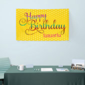 HOOG BIRTHDAY - tekstontwerp + uw eigen ideeën Spandoek (Beurs)