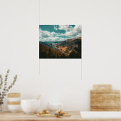 Hoog boven // Autumn Herfst Kleurbossen Poster (Keuken)