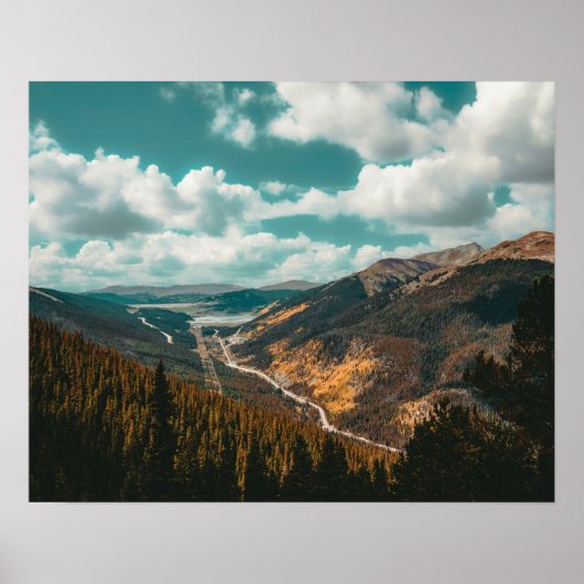 Hoog boven // Autumn Herfst Kleurbossen Poster (Voorkant)