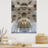 Hoog boven het orgelposter uitrijzend poster (Keuken)