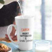 Hoog cafeïnehoudende witte Halloween Latte Mok