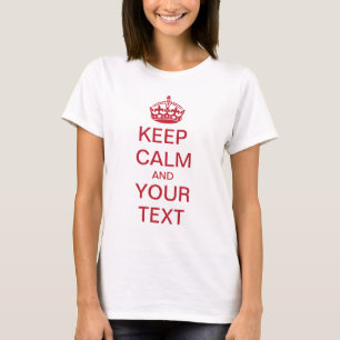 HOOG CALM EN JOUW TEKST T-SHIRT