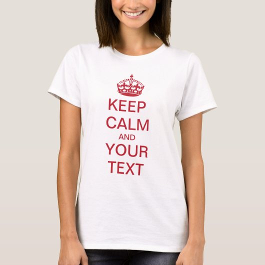 HOOG CALM EN JOUW TEKST T-SHIRT (Voorkant)