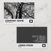 Hoog contrast bomen visitekaartje (Voorkant / Achterkant)