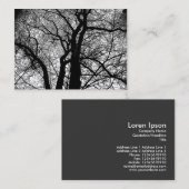 Hoog contrast bomen visitekaartje (Voorkant / Achterkant)