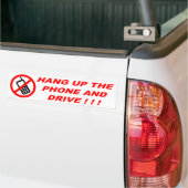 HOOG DE TELEFOON OP EN SCHIJF! ! ! BUMPERSTICKER (Op Truck)