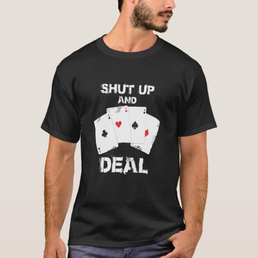 HOOG EN DEAL - GAMBLEMEN POKERPLAYER T-SHIRT (Voorkant)