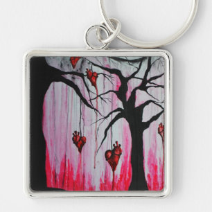 Hoog- en droge Heart-bomen Originele Art-Sleutelha Sleutelhanger