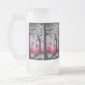 Hoog- en droge Heart Trees Orig Art 16oz Beer Mok (Links)