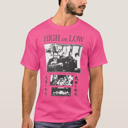 Hoog en laag t-shirt (Voorkant)