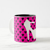 HOOG HOEL - ZET HET HOOGTE OP TWEEKLEURIGE KOFFIEMOK (Voorkant links)