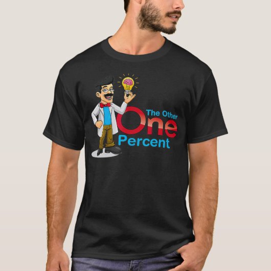 Hoog IQ Genius Eén procent T-shirt (Voorkant)