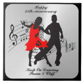 HOOG JUBILEUM HOUDEN OP HET DANKEN VAN KERAMISCHE  TEGELTJE (Voorkant)