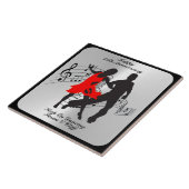 HOOG JUBILEUM HOUDEN OP HET DANKEN VAN KERAMISCHE  TEGELTJE (Zijkant)