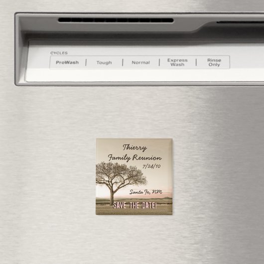 Hoog Land Bewaar de Datum Custom Magnet (Insitu (Vaatwasser))