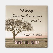 Hoog Land Bewaar de Datum Custom Magnet (Voorkant)