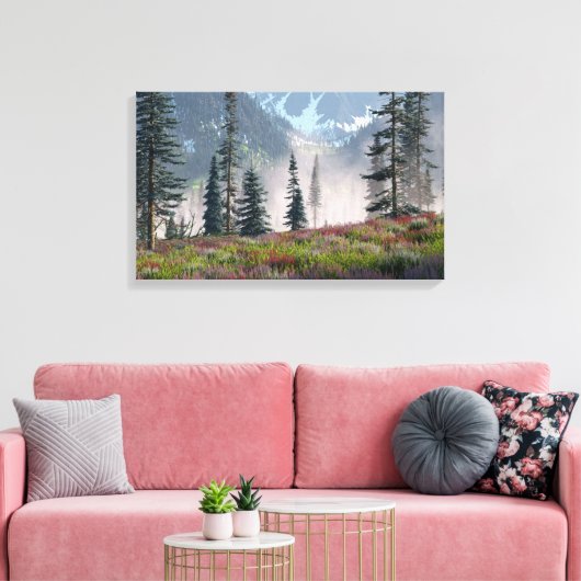 Hoog land (lente) canvas afdruk (Insitu (Woonkamer))