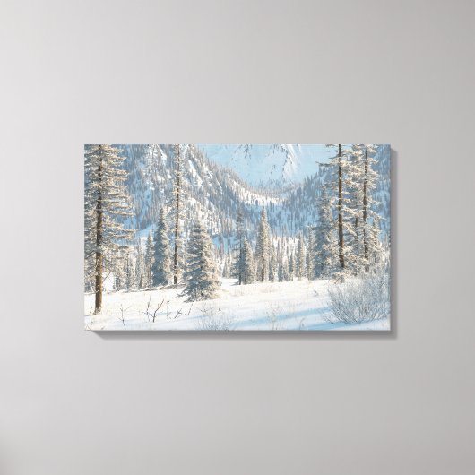 Hoog land (winter) canvas afdruk (Voorkant)
