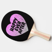 HOOG NA HET WEDDING VAN GLITTER PINGT PONG PADDLE TAFELTENNISBATJE (Zijkant)