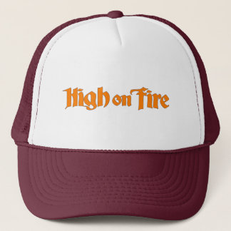 Hoog op brandband trucker pet