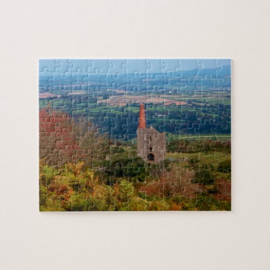 Hoog op de Moors Bodmin Moor Cornwall England Legpuzzel (Horizontaal)