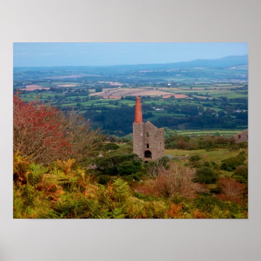 Hoog op de Moors Bodmin Moor Cornwall England Poster (Voorkant)