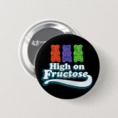 Hoog op fructose ronde button 5,7 cm (Voorkant /achterkant)