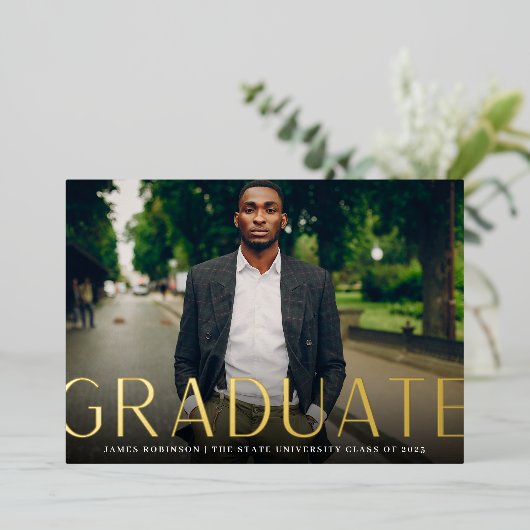 Hoog profiel | Aankondiging van het Afstuderen Fot (Staand Voorkant)