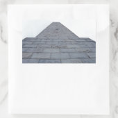 Hoog punt rechthoekige sticker (Tas)