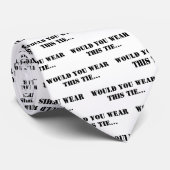 Hoog Stropdas Black White Newspaper Typografie (Opgerold)