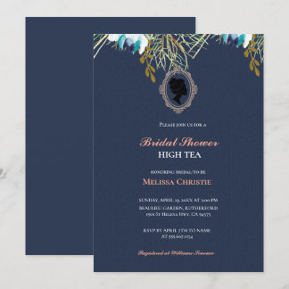 hoog theetuinfeest, mooie zachte pastel kaart