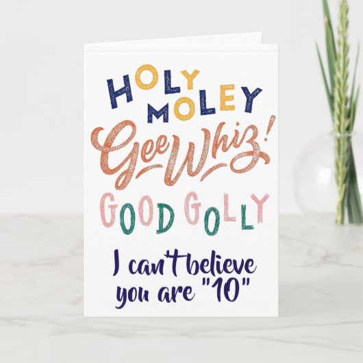HOOG VAAK EN GOED GOED U bent *** 10*** Kaart (Voorkant)
