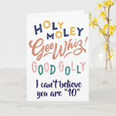 HOOG VAAK EN GOED GOED U bent *** 10*** Kaart (Gele Bloem)