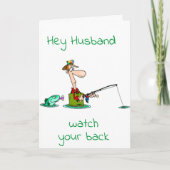 ***HOOG VADERDAG*** HUSBAND VANGST GROTE KAART (Voorkant)