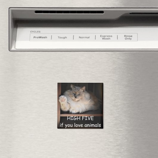 HOOG VIJF als je van dieren houdt, Magneet (Insitu (Vaatwasser))