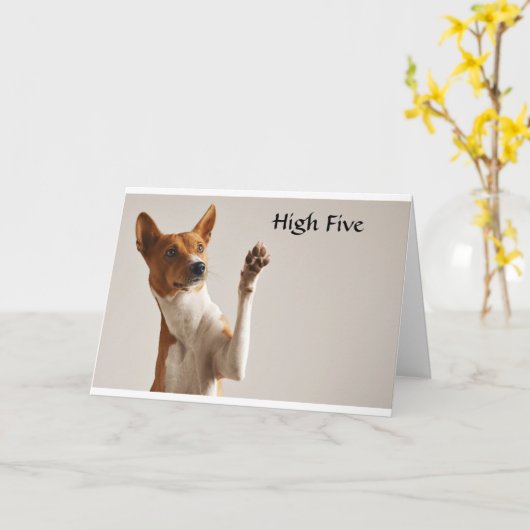 **HOOG VIJF** HET IS "UW GROTE DAG" KAART (Gele Bloem)